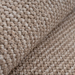 Loomed Neutral Minimalistic Cream Beige Boucle Textured Soft Area Rug 80Cm X 150Cm - thumbnail 7