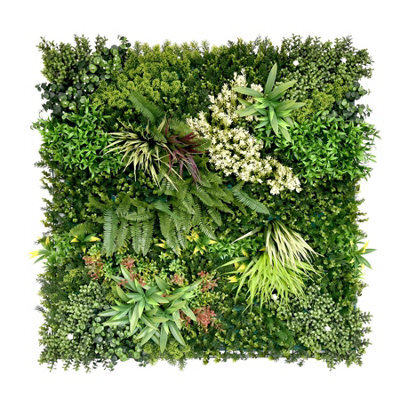 True Products Premium Artificial Green Plant Living Wall Panel 1M X 1M - Gala C - image 1