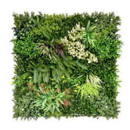 True Products Premium Artificial Green Plant Living Wall Panel 1M X 1M - Gala C - thumbnail 1