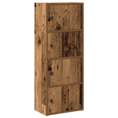 Berkfield Durable Bookcase Old Wood 40X24X102 Cm Engineered Wood - image 1