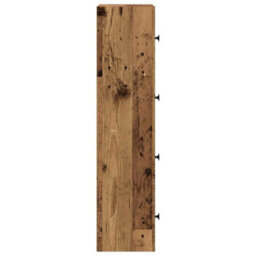 Berkfield Durable Bookcase Old Wood 40X24X102 Cm Engineered Wood - thumbnail 6