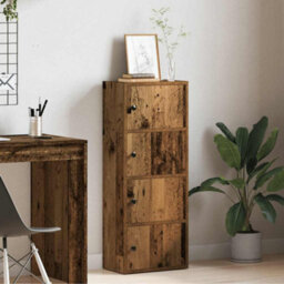Berkfield Durable Bookcase Old Wood 40X24X102 Cm Engineered Wood - thumbnail 3