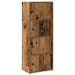 Berkfield Durable Bookcase Old Wood 40X24X102 Cm Engineered Wood - thumbnail 1