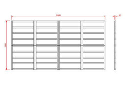 Arbor Garden Solutions Wooden Shed Bases 20X10 (W-442Cm X D-300Cm), Made Of 38mm X 63mm - thumbnail 2