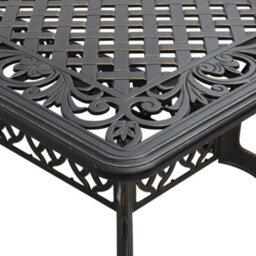 Berkfield 5 Piece Garden Dining Set Bronze Cast Aluminium - thumbnail 6