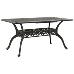 Berkfield 5 Piece Garden Dining Set Bronze Cast Aluminium - thumbnail 3