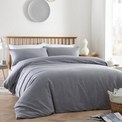 Appletree Waterford 100% Cotton Tufted Blue Duvet Cover Set - image 1
