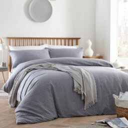 Appletree Waterford 100% Cotton Tufted Blue Duvet Cover Set - thumbnail 7