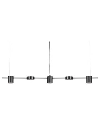 Wyld And Coco Lumina Five-Led Pendant Lamp Black Aluminium With Iron Accents, Track Lighting Ready, Adjustable Cord, 120Cm Drop - image 1