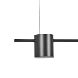 Wyld And Coco Lumina Five-Led Pendant Lamp Black Aluminium With Iron Accents, Track Lighting Ready, Adjustable Cord, 120Cm Drop - thumbnail 4