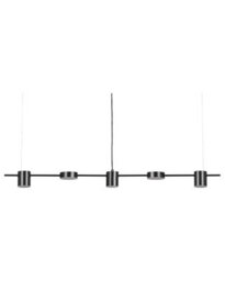 Wyld And Coco Lumina Five-Led Pendant Lamp Black Aluminium With Iron Accents, Track Lighting Ready, Adjustable Cord, 120Cm Drop - thumbnail 1