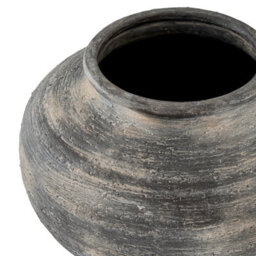 Hill Interiors Marra Squat Vase Black (27Cm X 36Cm X 36Cm) - thumbnail 2