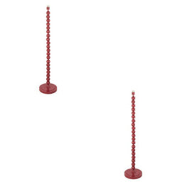 Loops Elegant Gloss Pink Clay Floor Lamps - 2 Pack Of 1327mm Tall E27 Led Compatible Lights