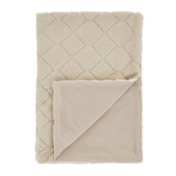 Catherine Lansfield Cosy Diamond Faux Fur Blanket Throw - thumbnail 4
