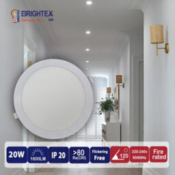 Brightex LED Brightex,pack Of 10 Brightex 20W Led Recessed Ceiling Panel Light 200mm (8 Inch)  Downlight, Cool White Lighting For Home & Office - thumbnail 2
