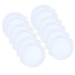 Brightex LED Brightex,pack Of 10 Brightex 20W Led Recessed Ceiling Panel Light 200mm (8 Inch)  Downlight, Cool White Lighting For Home & Office - thumbnail 1