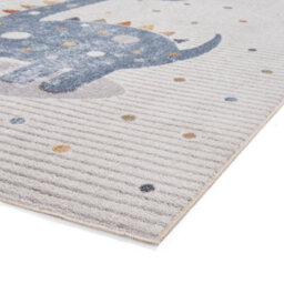 Multicolour Animal 40mm Pile Kids Stain-Resistant Rug For Bedroom, Dining Room, Easy To Clean Modern Rug-80Cm X 150Cm - thumbnail 5