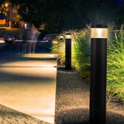 Long Life Lamps Company Outdoor Garden Led Bollard Ground Spike Light Black Ip54 Warm White Zlca01 - thumbnail 8