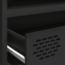 Walplus Tv Cabinet Black 202X39X43.5 Cm Cold-Rolled Steel - thumbnail 9