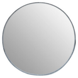 Orsina Avento Large Round Silver Wall Mirror - thumbnail 1