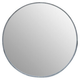 Orsina Avento Large Round Silver Wall Mirror - thumbnail 5