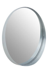 Orsina Avento Large Round Silver Wall Mirror - thumbnail 4
