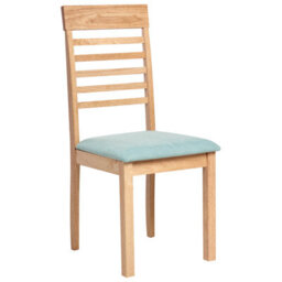 Beliani Set Of 2 Dining Chairs Ortley Wood Light Brown/ Mint - thumbnail 4