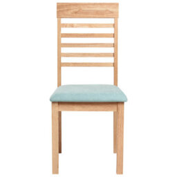 Beliani Set Of 2 Dining Chairs Ortley Wood Light Brown/ Mint - thumbnail 5