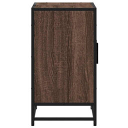 Berkfield Bathroom Sink Cabinet Brown Oak 90X33X60 Cm Engineered Wood - thumbnail 7