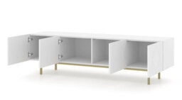 Arte Kairo Tv Cabinet White Matt W1800mm X H510mm X D420mm - thumbnail 2