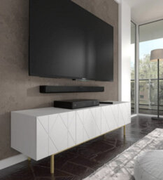 Arte Kairo Tv Cabinet White Matt W1800mm X H510mm X D420mm - thumbnail 4