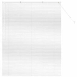 Berkfield Modern Window Blind With Curtains Manual White Aluminium