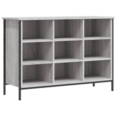Berkfield Industrial Shoe Cabinet Grey Sonoma 100X35X70 Cm Engineered Wood
