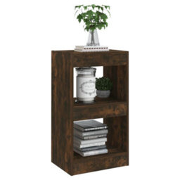 Berkfield Book Cabinet/room Divider Smoked Oak 40X30X72 Cm - thumbnail 6