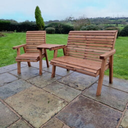 Churnet Valley Garden Furniture Ltd Churnet Valley Garden Furniture Valley Trio Set - thumbnail 1