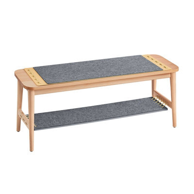 Sobuy Hfsr01-N,shoe Bench Shoe Storage Cabinet Hallway Bench Bed Bench, Wood Veneer,w110Xd37Xh44.5 - image 1