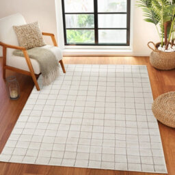 Livabliss Our Pnw Home Cascade-Modern Ivory Brown Graphic High Pile Living Dining Bedroom Rug 200 X 275 Cm Easy Care, Non Shedding - thumbnail 2