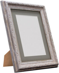 Frames By Post Shabby Chic Distressed Wood With Dark Grey Mount For Image Size 5 X 3.5 Inch - thumbnail 3