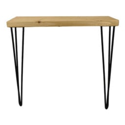 Moderix Rustic Console Table 145mm Hairpin 711mm Height Light Oak Length Of 50Cm - thumbnail 4