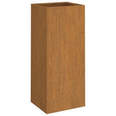 Berkfield Durable Planter 32X29X75 Cm Corten Steel - image 1