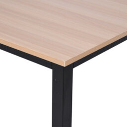 Homcom Computer Desk Dining Table Writing Table With Metal Frame, Black - thumbnail 7