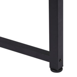 Homcom Computer Desk Dining Table Writing Table With Metal Frame, Black - thumbnail 8