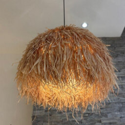 CGC Lighting Cgc Gilli Large Natural Raffia Grass  67 Cm Lampshade Easy Fit Pendant Light Shade - thumbnail 2