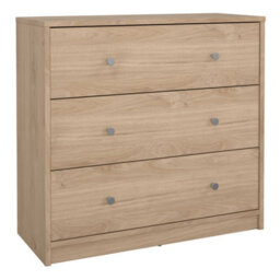 Wyld Haus Kaohsiung Hickory Oak Effect 3-Drawer Chest - thumbnail 2