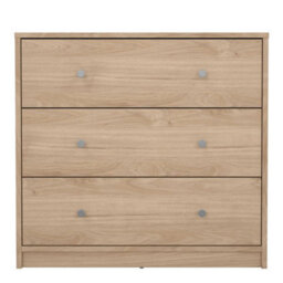 Wyld Haus Kaohsiung Hickory Oak Effect 3-Drawer Chest - thumbnail 3