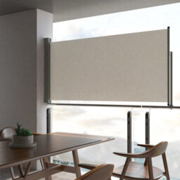 Berkfield Patio Retractable Side Awning 120 X 300 Cm Cream