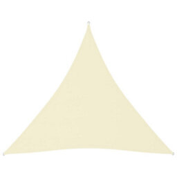 Berkfield Sunshade Sail Oxford Fabric Triangular 6X6X6 M Cream