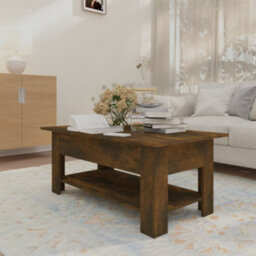 Vidaxl Coffee Table Smoked Oak 102X55X42 Cm Engineered Wood - thumbnail 8