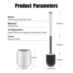 Soft Silicone Toilet Brush With Toilet Brush - thumbnail 2