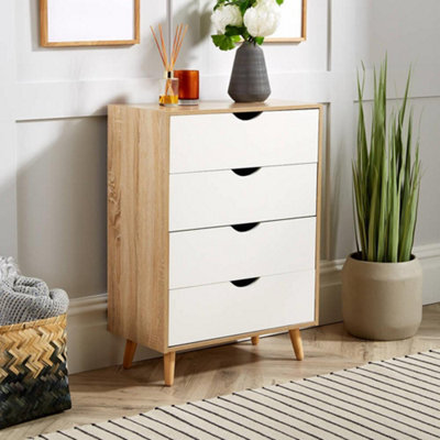 Home Source Boden 4 Drawer Chest Natural - image 1